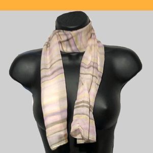 Vintage Spring Pastels Striped Scarf